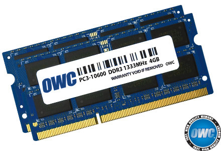 other world computing 8 gb ddr3 sodimm OWC1333DDR3S08S