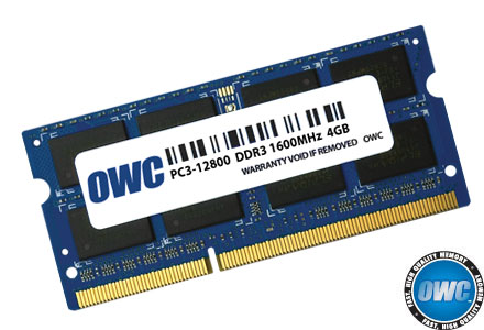 other world computing 4 gb ddr3l sodimm OWC1600DDR3S4GB