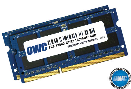 other world computing 8 gb ddr3l sodimm OWC1600DDR3S08S