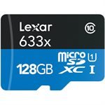 lexar 128 micro sd micro sdhc lexar LSDMI128ABNL633A
