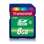 transcend 8 secure digit sdhc cards transcend TS8GSDHC4